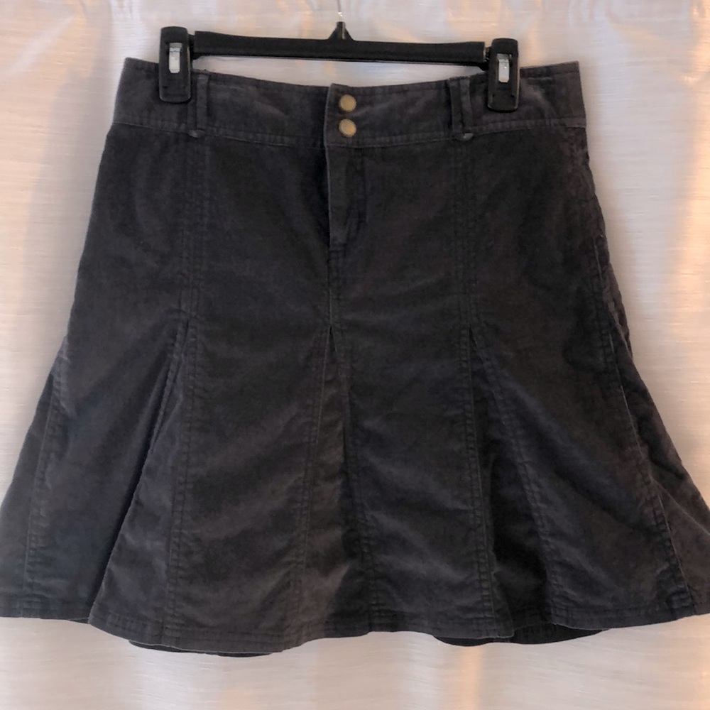 Athleta corduroy flare skirt size 2